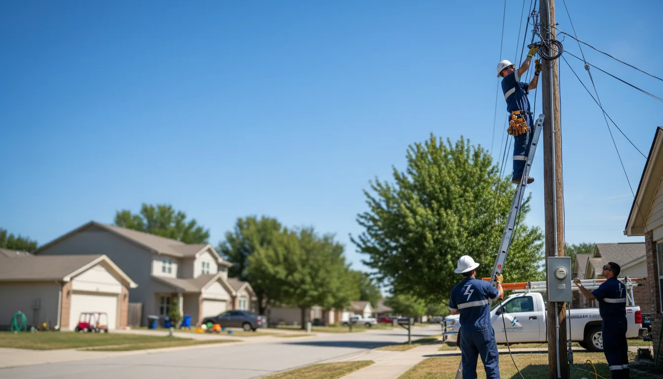 Residential electrician providing installation services in Lisman, AL